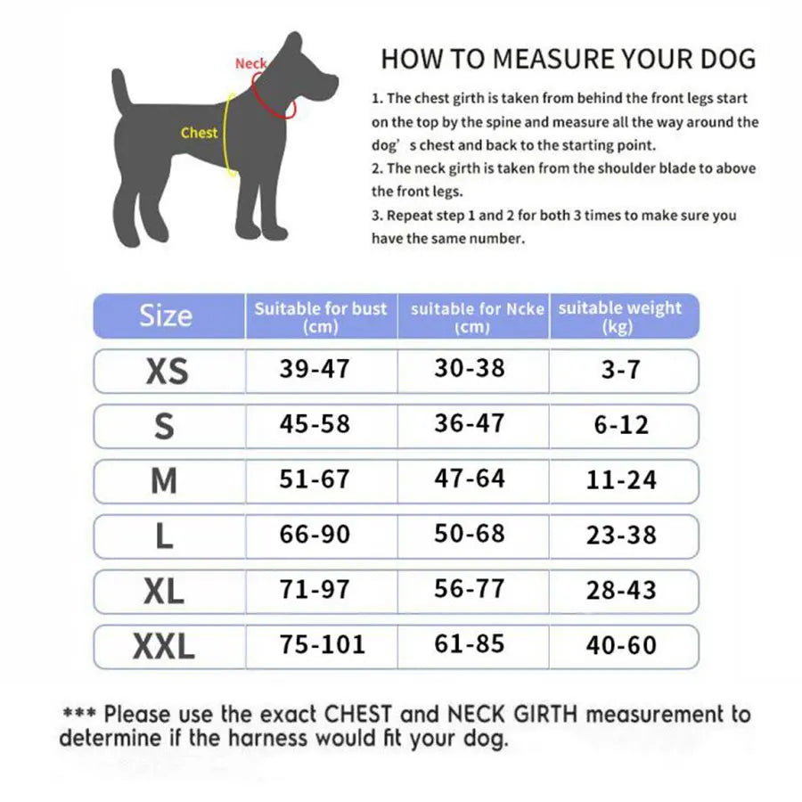Senior Dog Walking Harness – Reflective & Adjustable