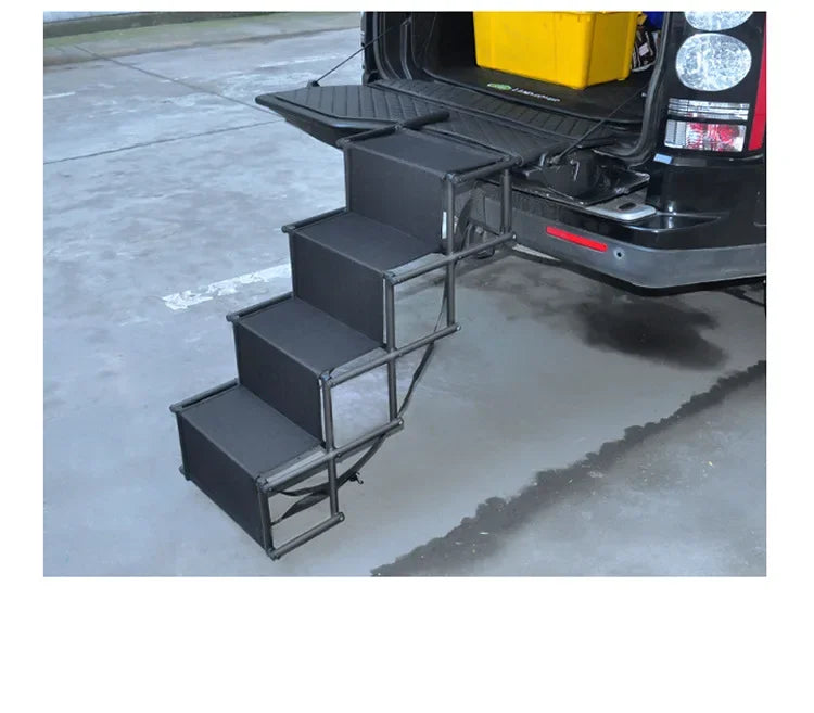 Foldable Dog Car Ramp – Portable Steel Ladder