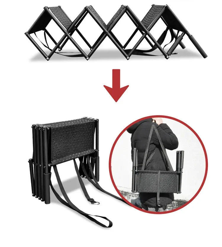 Foldable Dog Car Ramp – Portable Steel Ladder