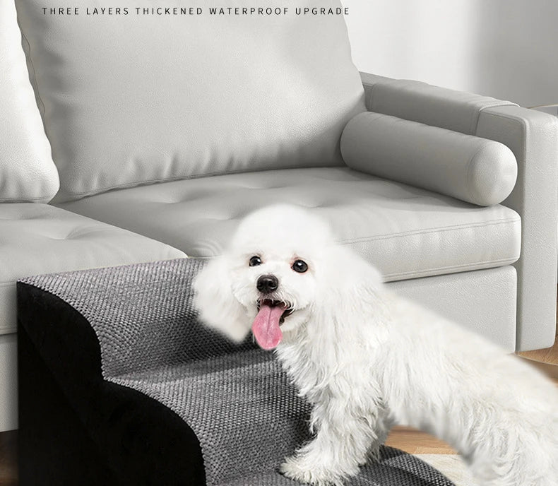Senior Dog Ramp – Non-Slip Memory Foam Steps