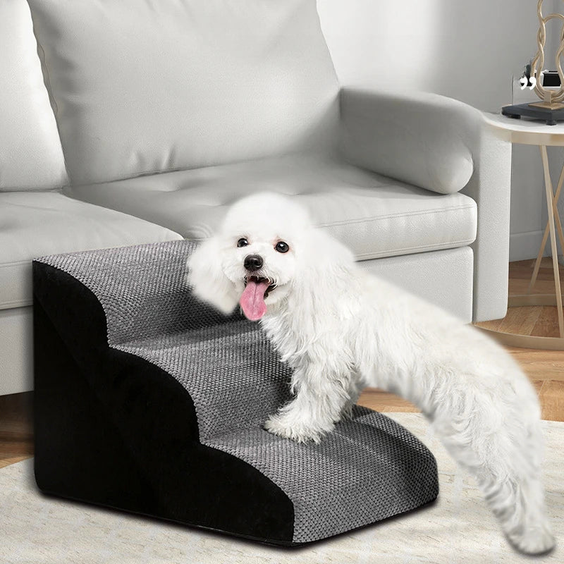 Senior Dog Ramp – Non-Slip Memory Foam Steps