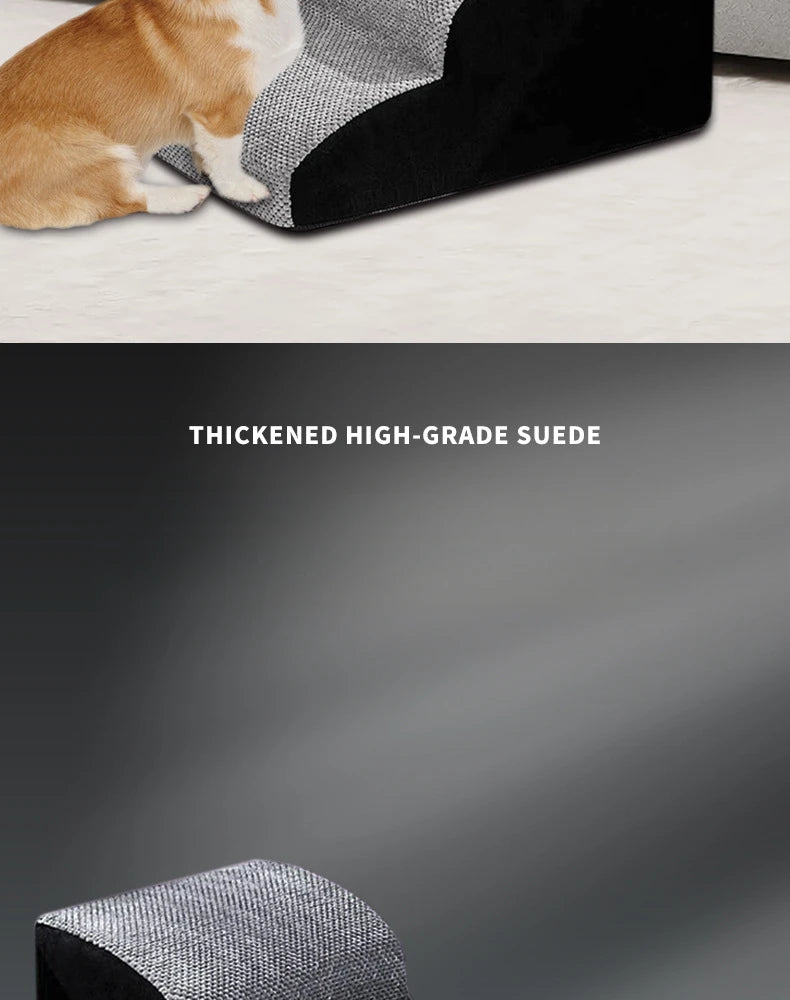 Senior Dog Ramp – Non-Slip Memory Foam Steps
