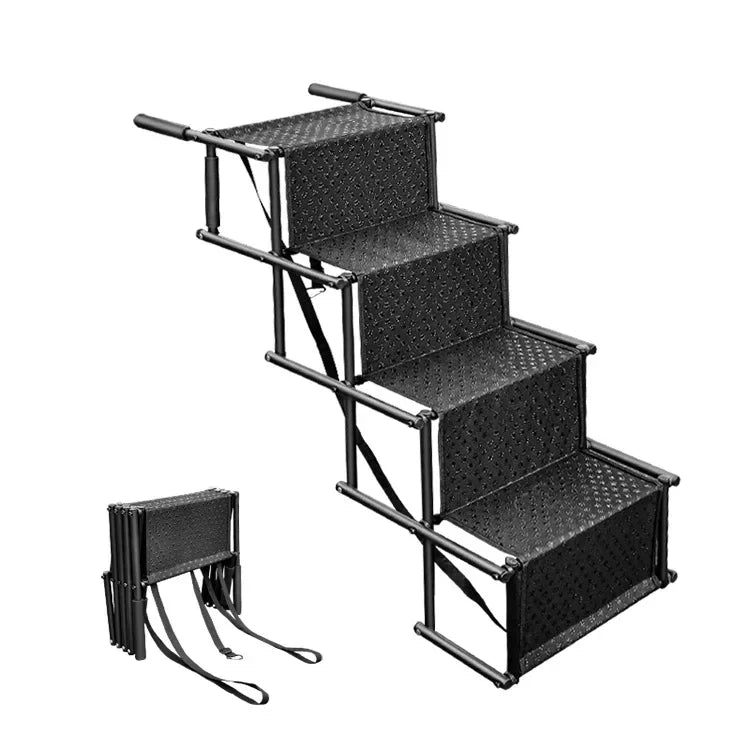 Foldable Dog Car Ramp – Portable Steel Ladder