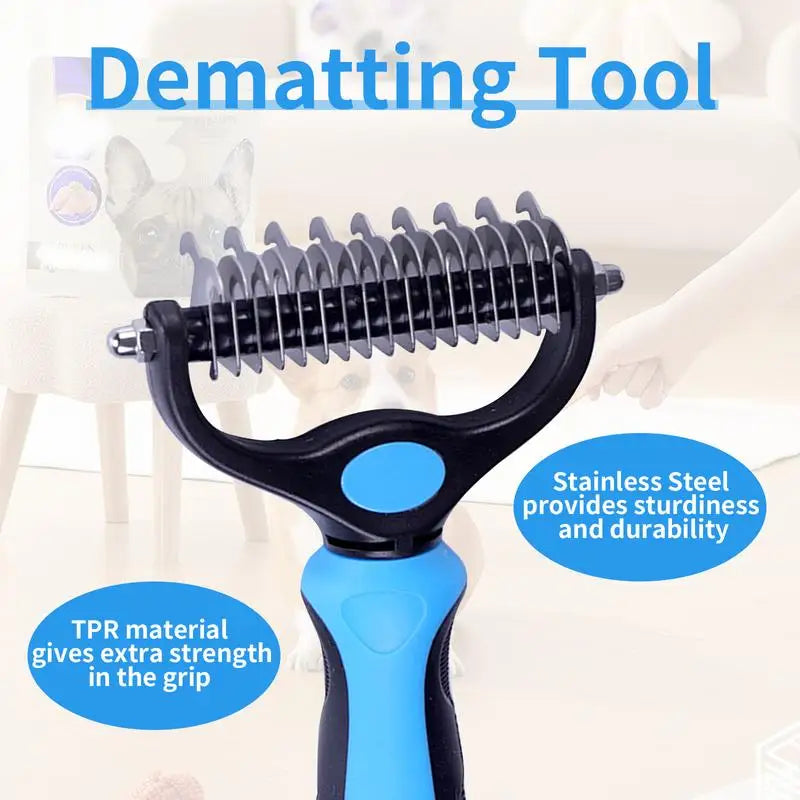 2-in-1 Dog Deshedding & Grooming Brush