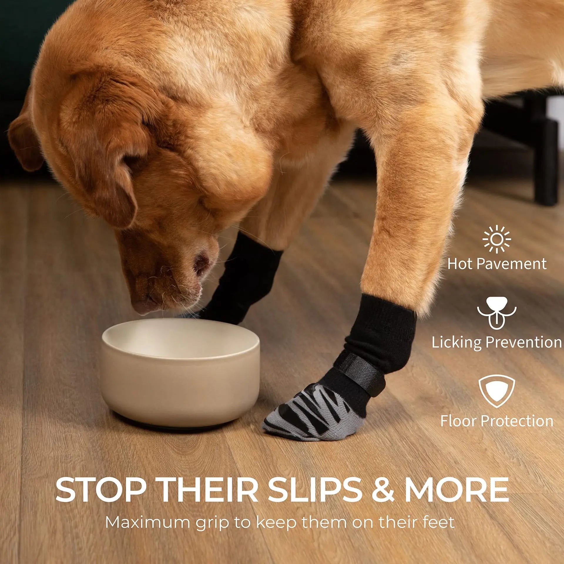 Anti-Slip Dog Socks – Indoor Traction & Paw Protection