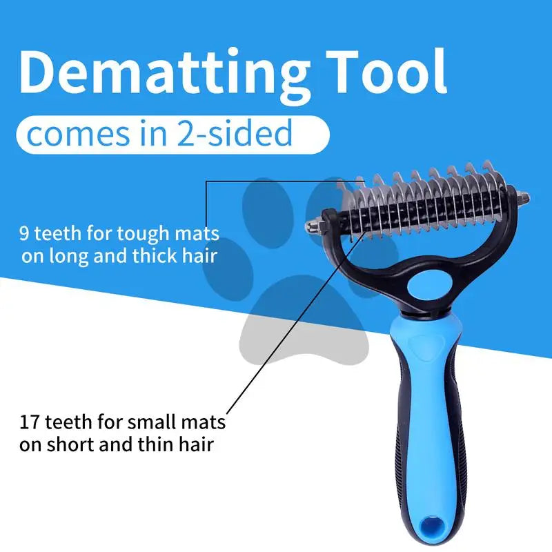 2-in-1 Dog Deshedding & Grooming Brush