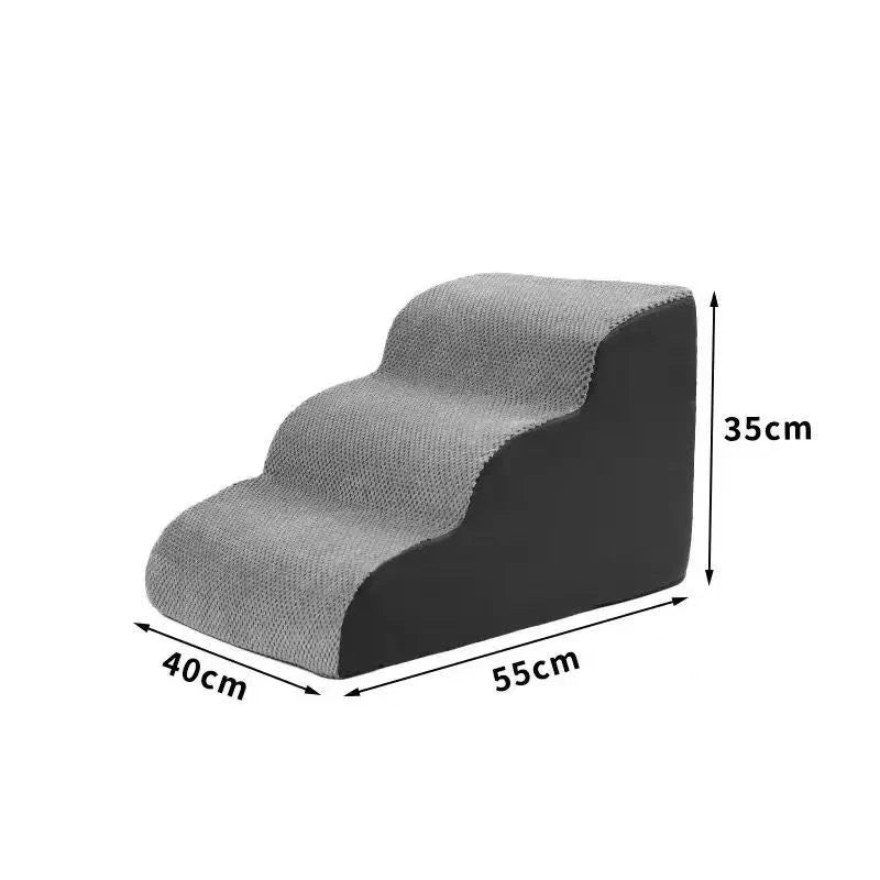 Senior Dog Ramp – Non-Slip Memory Foam Steps
