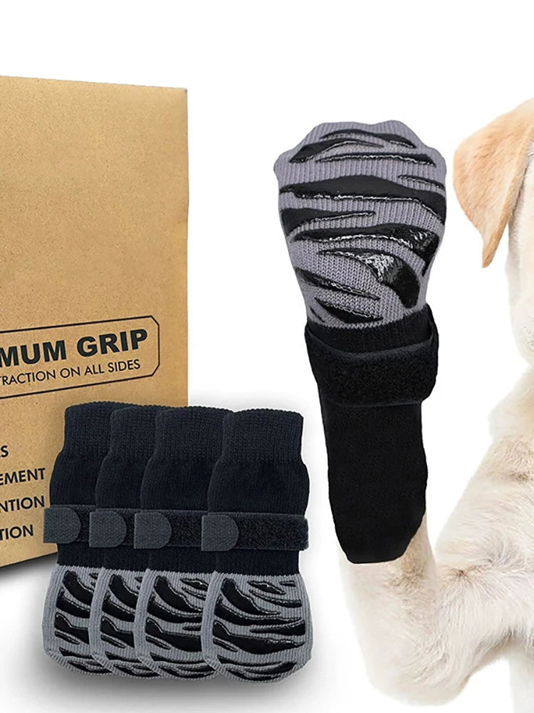 Anti-Slip Dog Socks – Indoor Traction & Paw Protection