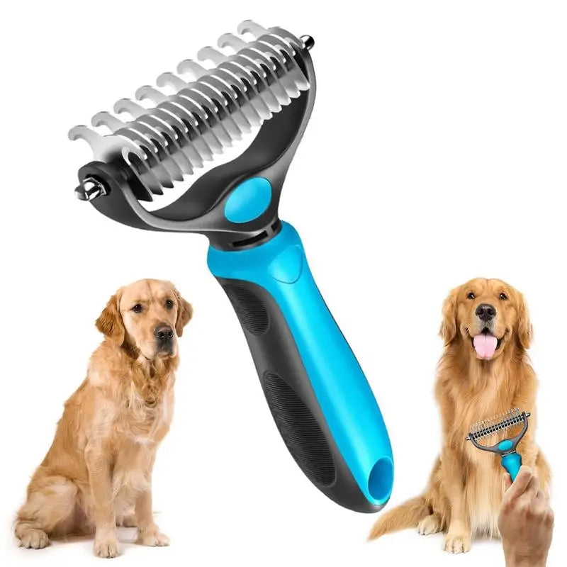 2-in-1 Dog Deshedding & Grooming Brush