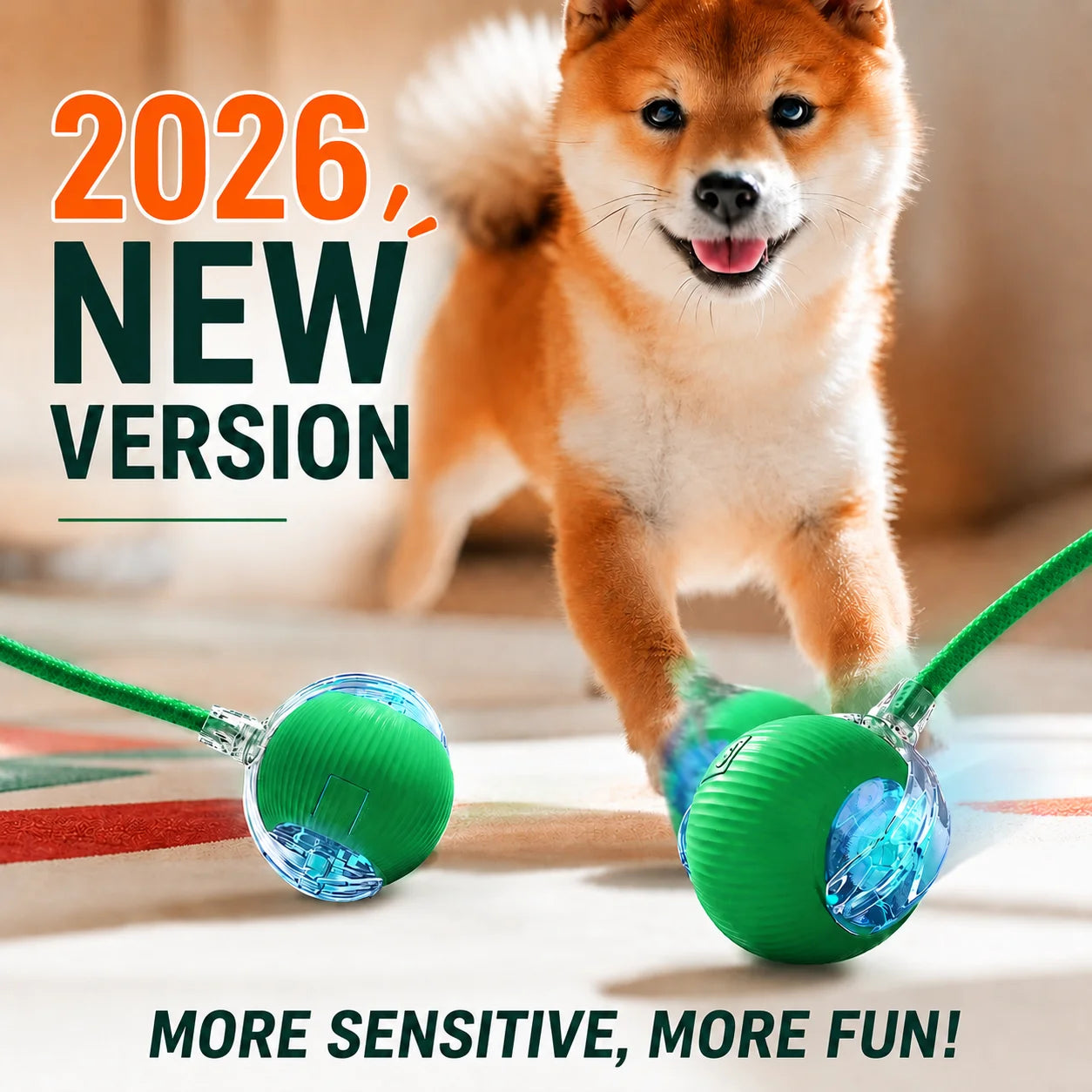 Automatic Rolling Dog Ball – Rechargeable Interactive Toy