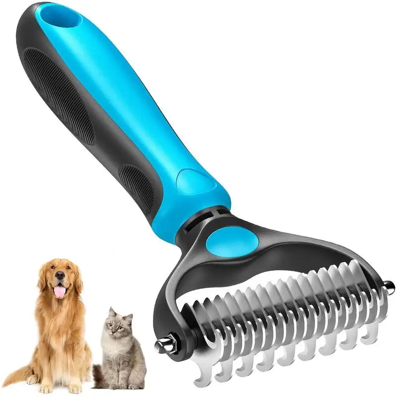2-in-1 Dog Deshedding & Grooming Brush