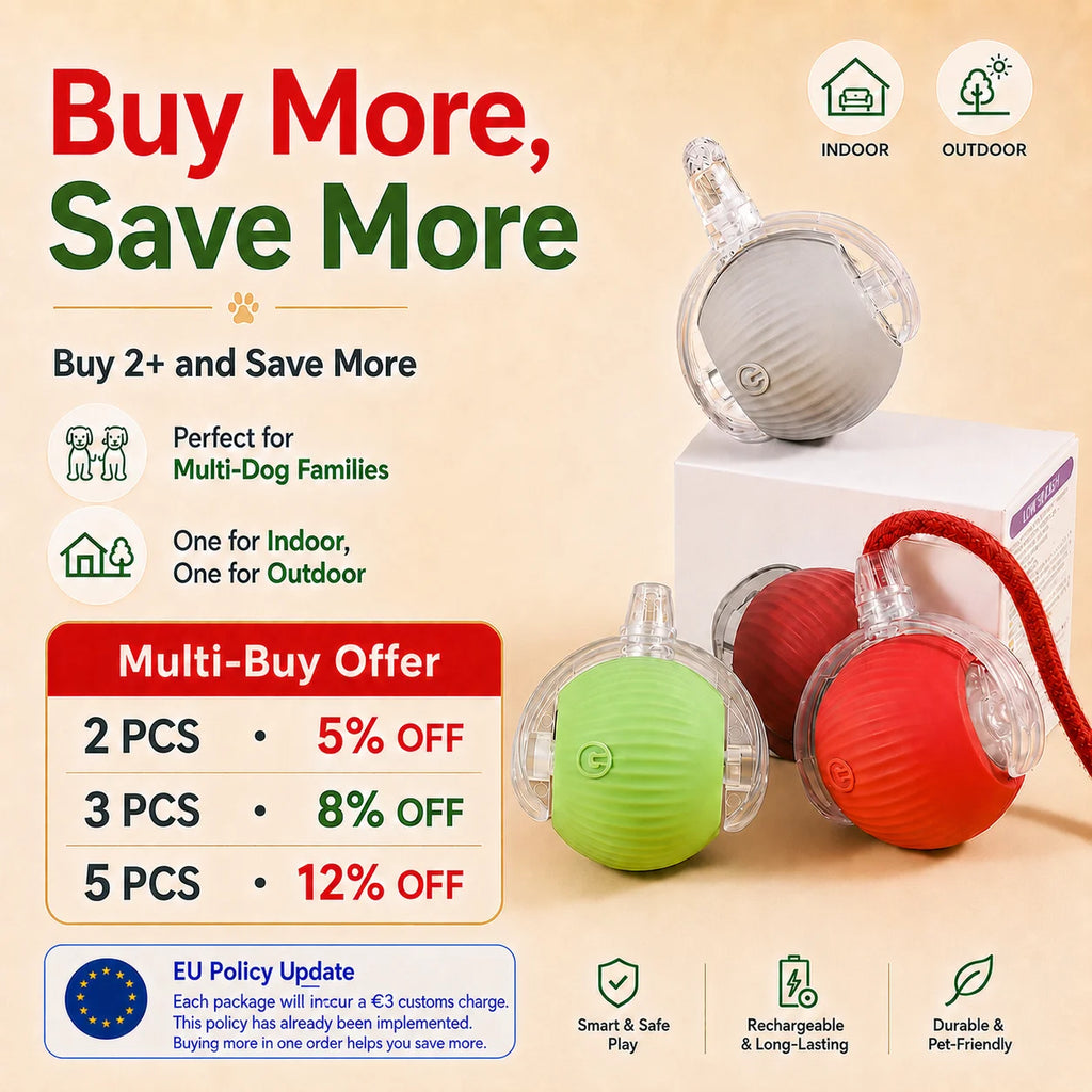 Automatic Rolling Dog Ball – Rechargeable Interactive Toy