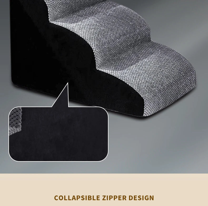 Senior Dog Ramp – Non-Slip Memory Foam Steps