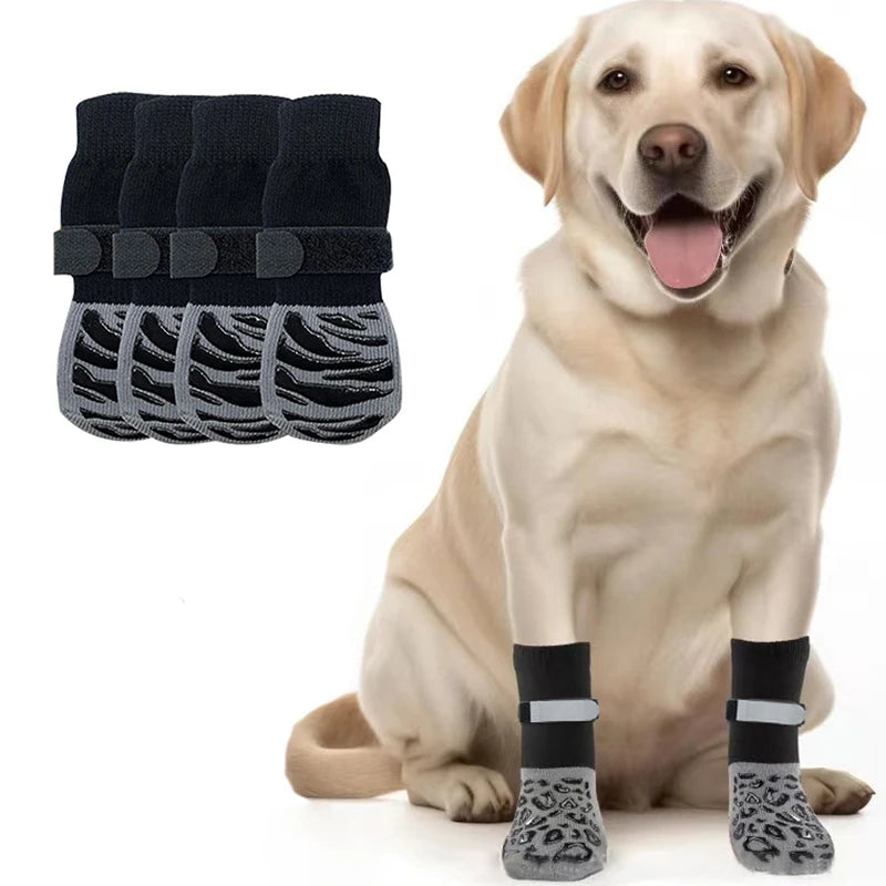 Anti-Slip Dog Socks – Indoor Traction & Paw Protection