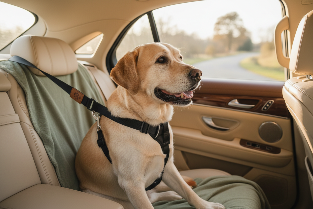 Two-in-One Car Safety Leash & Harness Connector